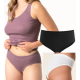 Slip taille haute en coton bio 100%, sans coutures, fluide et confortable